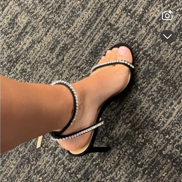 ISO Stuart Weitzman danced crystal 95 black heels 7 - Picture 2 of 2